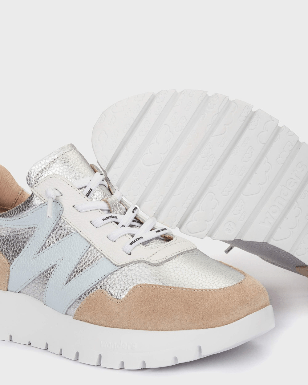 Odisei 01 | Silver-Ice Blue | Wonders | Trainers | Jenny Shoo Bootique