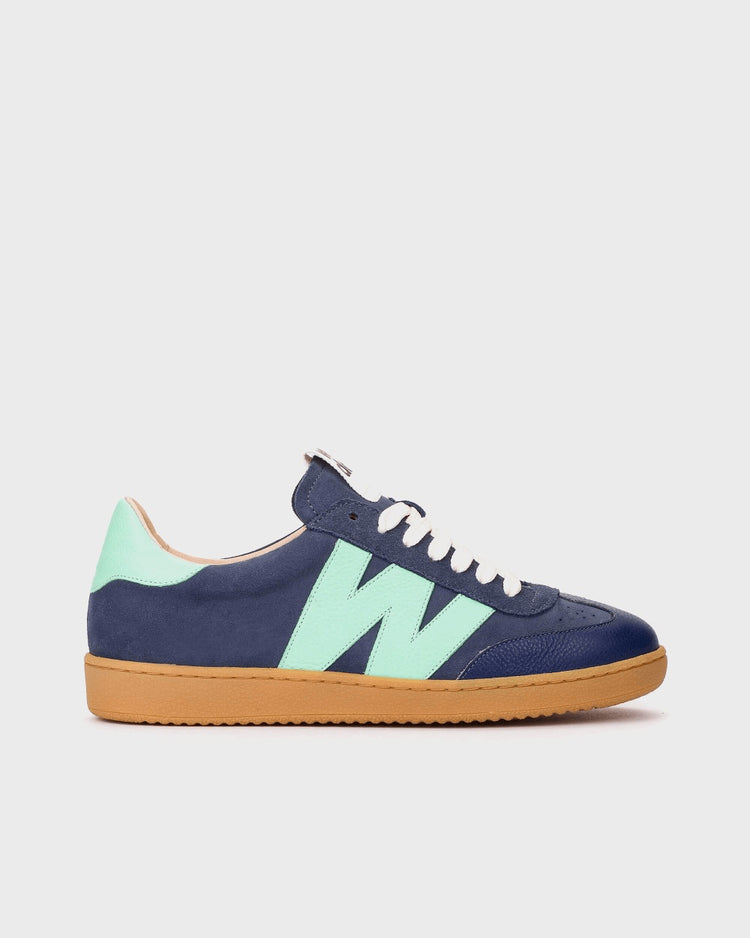 Nubia 01 | Navy Blue-Mint | Wonders | Trainers | Jenny Shoo Bootique