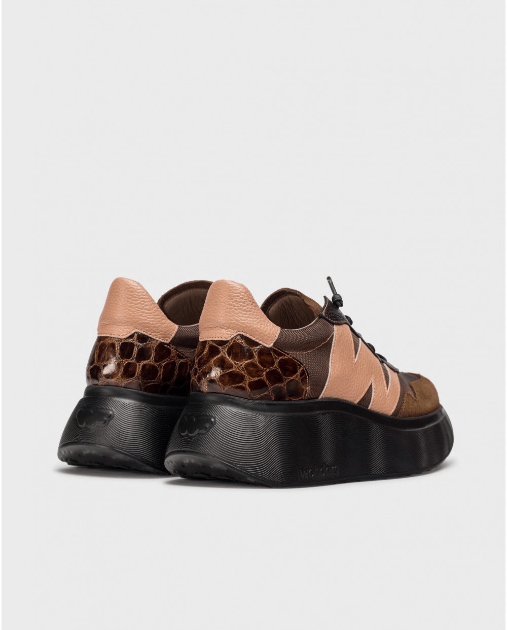 Roma 31 | Brown - Powder Pink | Wonders | Trainers | Jenny Shoo Bootique