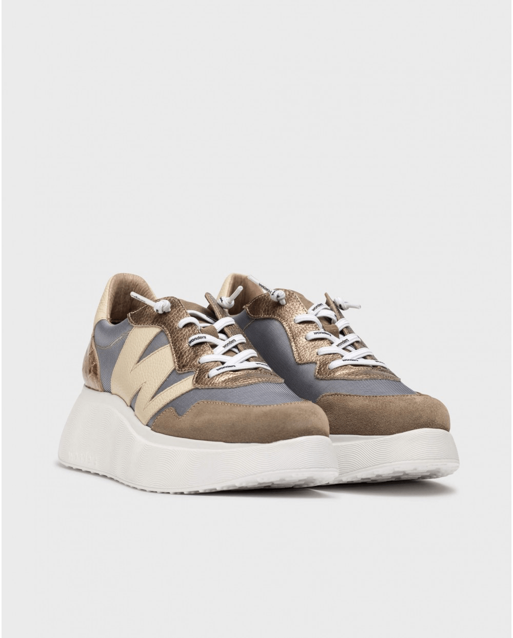 Roma 31| Taupe/ Cream | Wonders | Trainers | Jenny Shoo Bootique