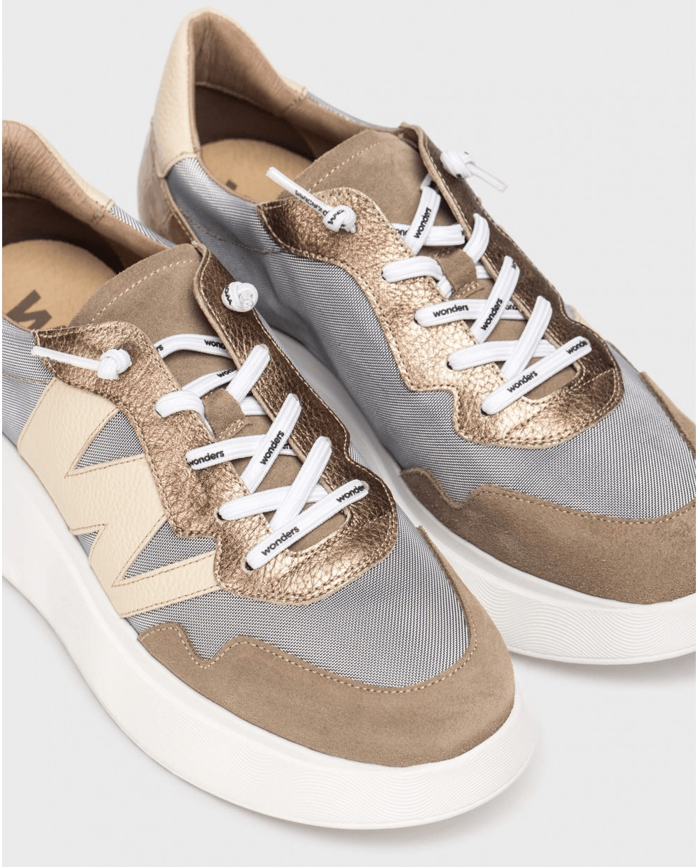 Roma 31| Taupe/ Cream | Wonders | Trainers | Jenny Shoo Bootique