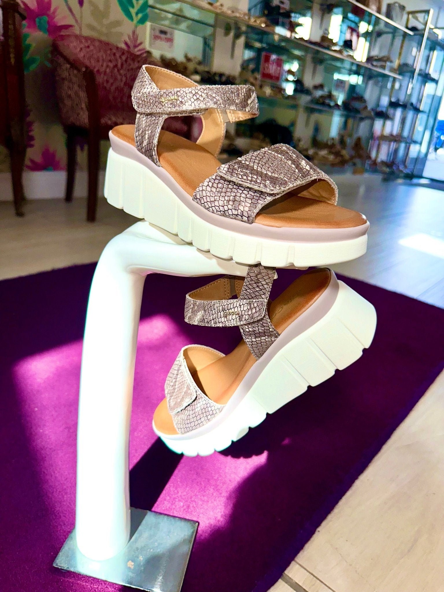 Prixie | Taupe Metallic | IGI & CO | Sandals | Jenny Shoo Bootique