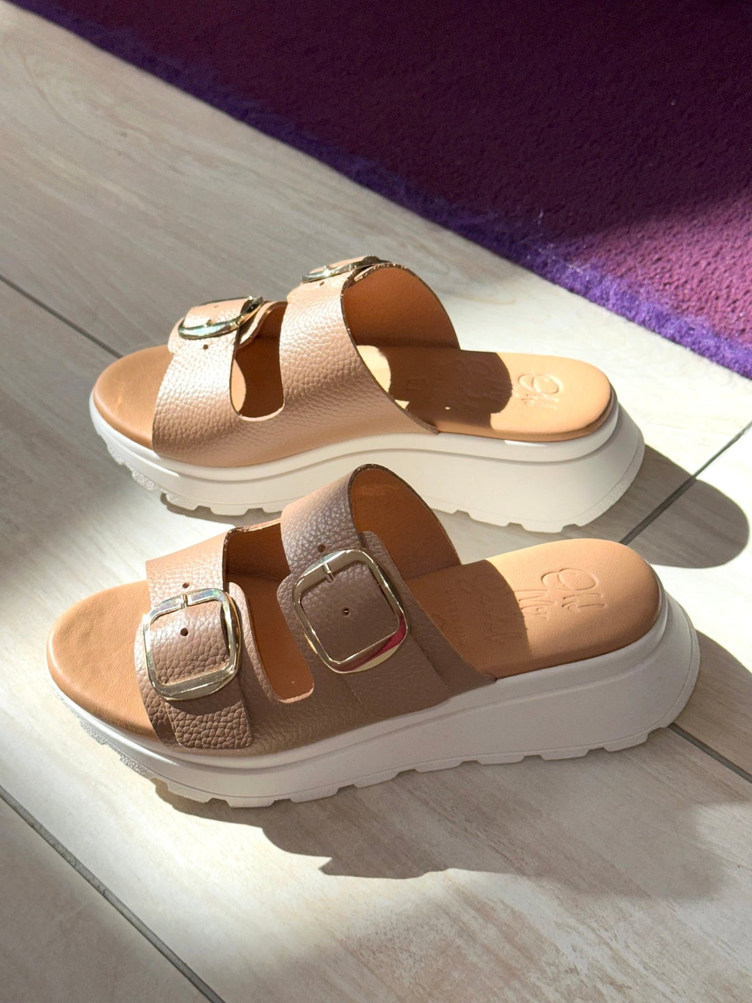 5950 | Taupe | Oh! My Sandals | Mules | Jenny Shoo Bootique