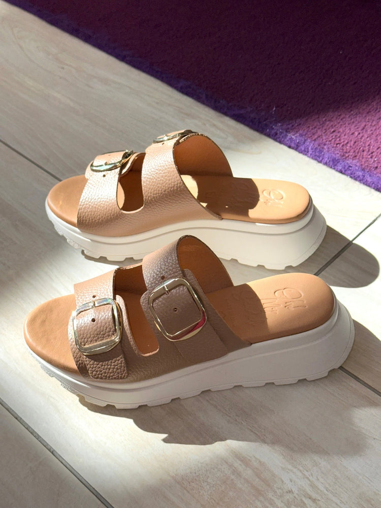 5950 | Taupe | Oh! My Sandals | Mules | Jenny Shoo Bootique