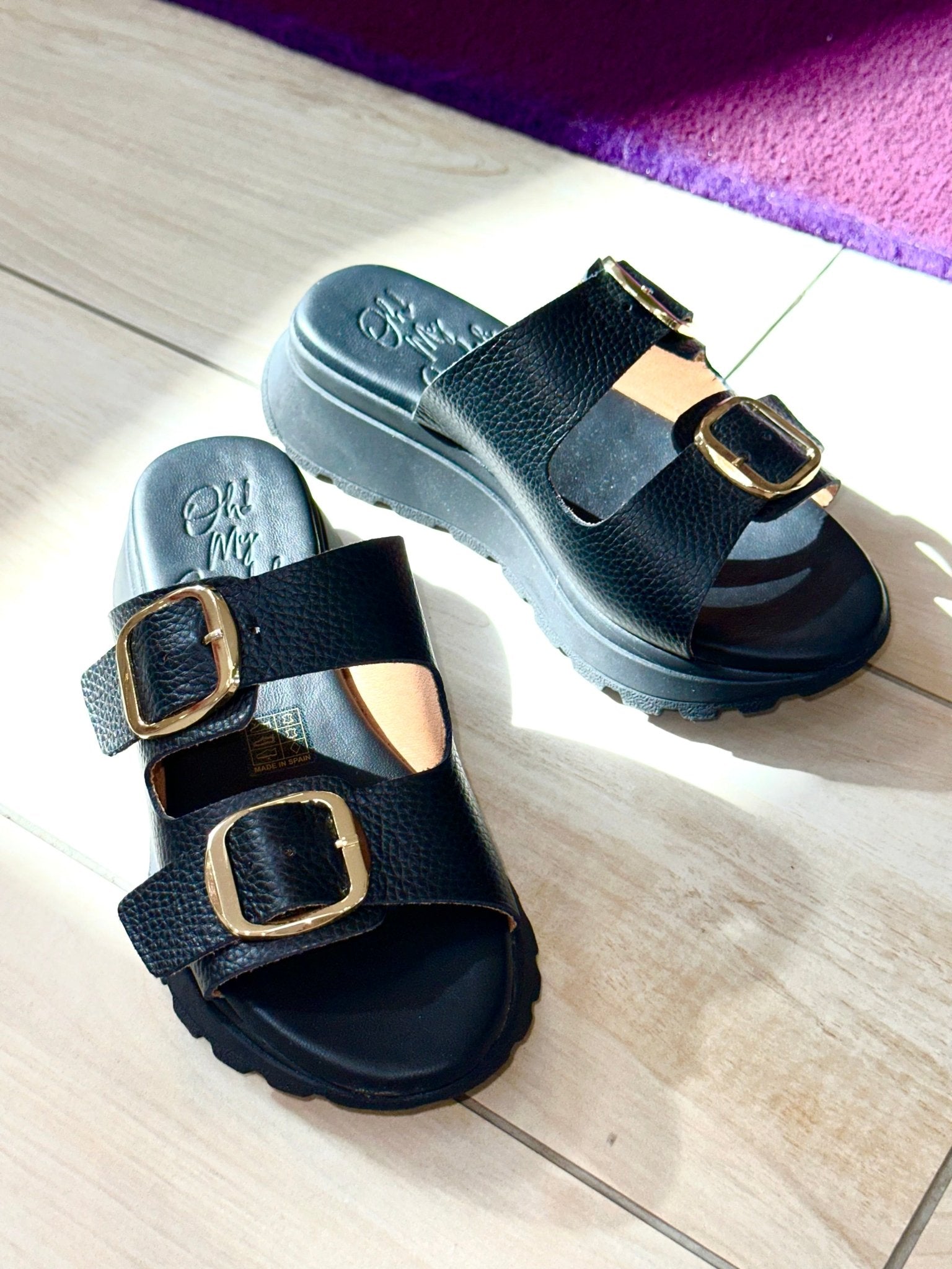 5950 | Black | Oh! My Sandals | Mules | Jenny Shoo Bootique