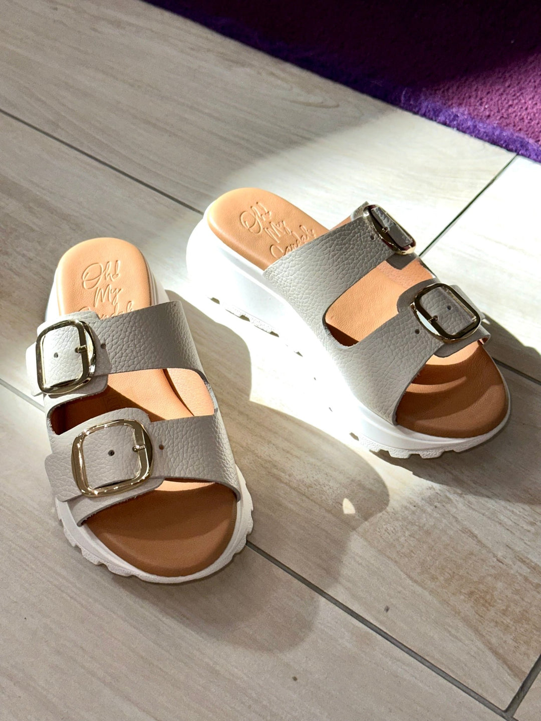 5950 | Cream | Oh! My Sandals | Mules | Jenny Shoo Bootique