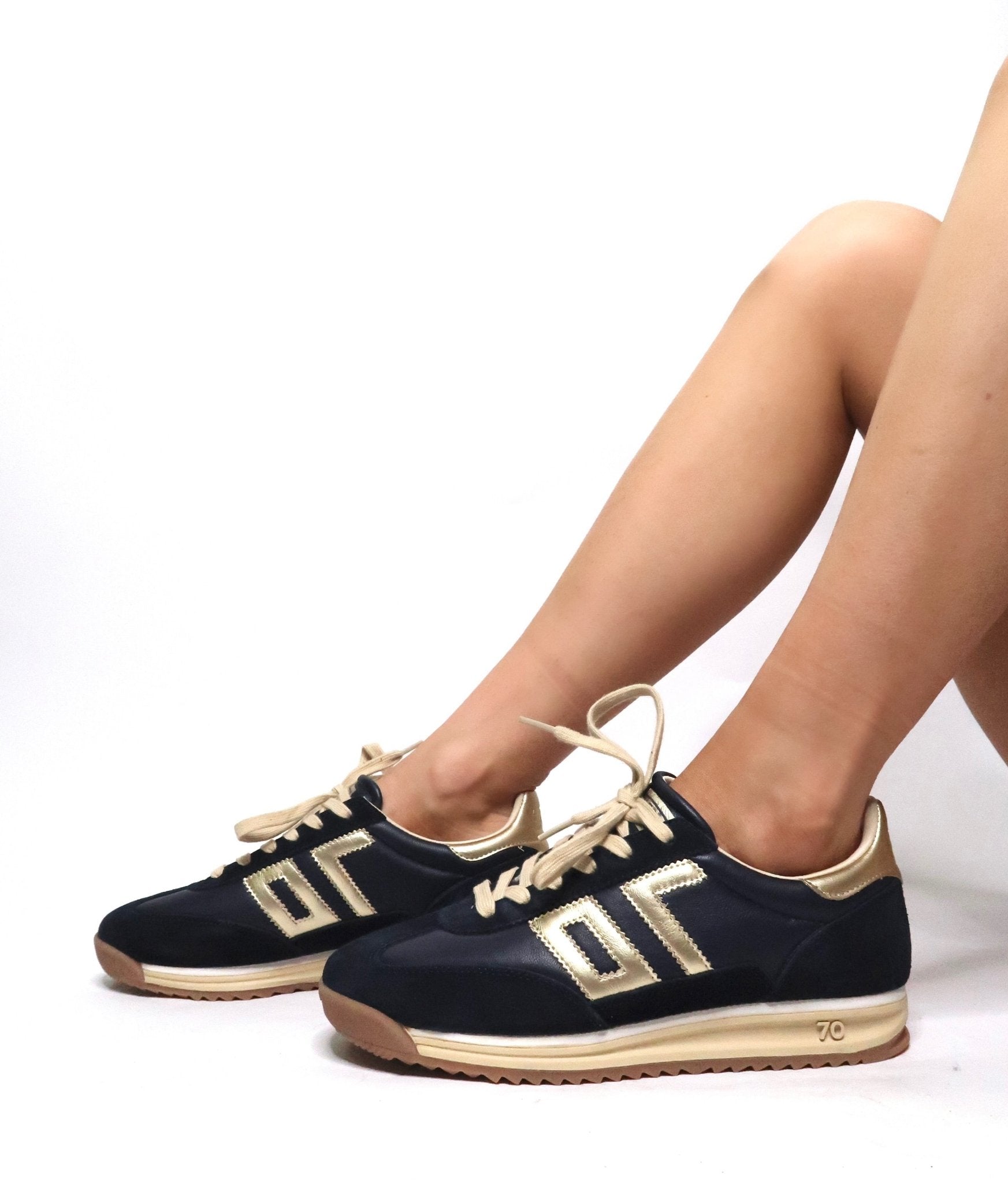 Jogger | Black-Gold | Back 70 | Trainers | Jenny Shoo Bootique