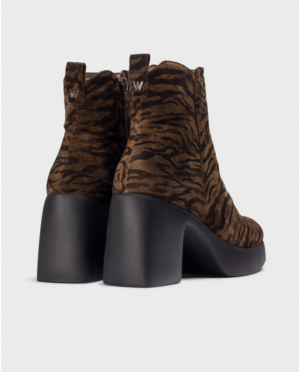 Lady Zebra 81 | Black - Tan | Wonders | Ankle Boots | Jenny Shoo Bootique