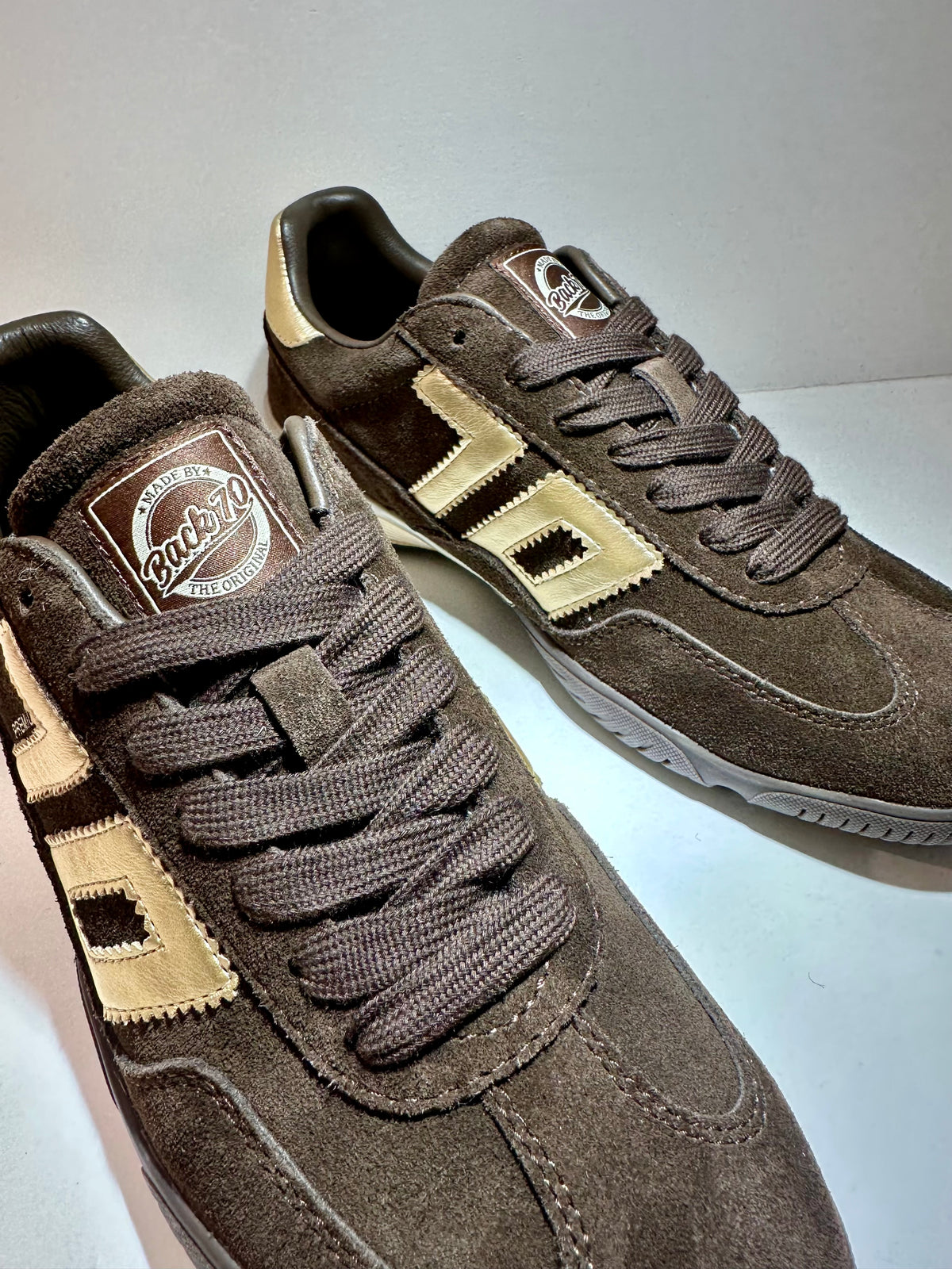 Fireball | Coffee Brown - Gold | Back 70 | Trainers | Jenny Shoo Bootique
